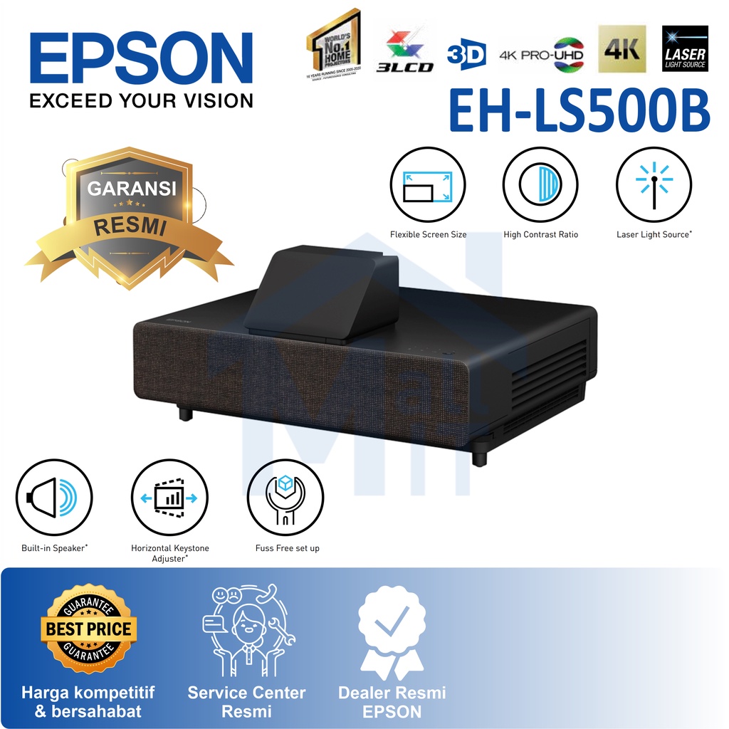 PROYEKTOR EPSON LASER Home Theatre LS500B EPSON EH-LS500B ATV PRO-UHD