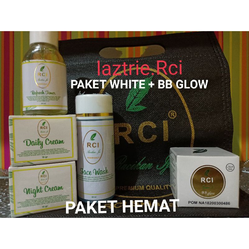 Paket White + BB GLOW (PAKET HEMAT) RCI SKINCARE RACIKAN IJO