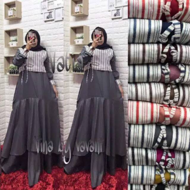 DRESS GAMIS VATIA VINA BY VAVANI ORIGINAL