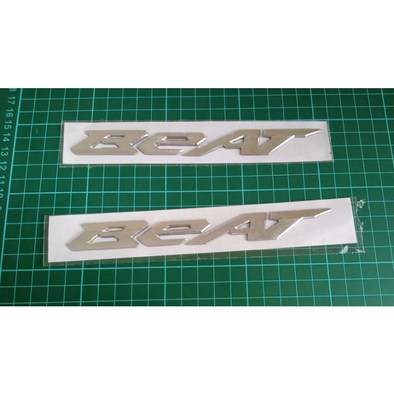 logo timbul 3D Beat original