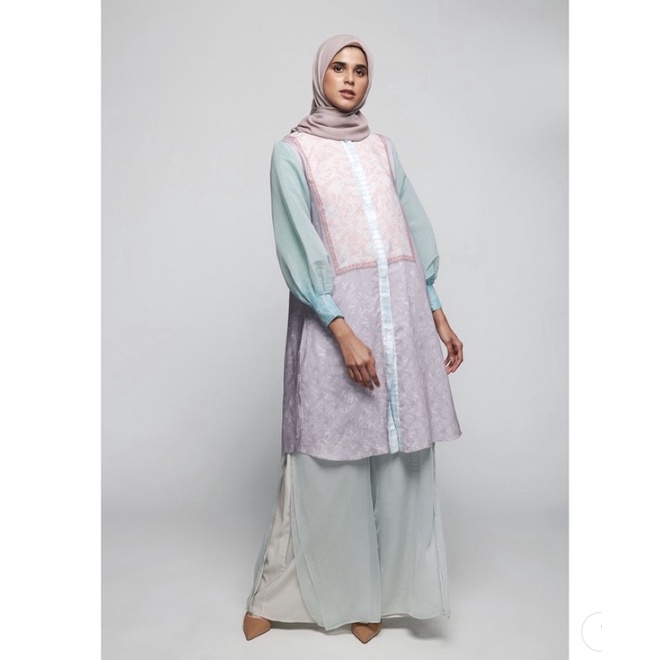 Stella Tunic lilac size L xanadu series Buttonscarves X Ria miranda Ready Sale