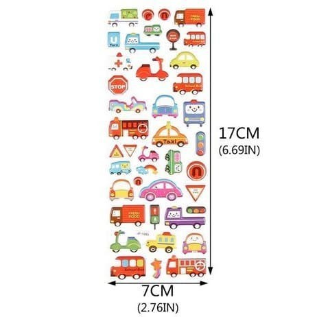 Children's Stickers - Stiker Timbul Bertema