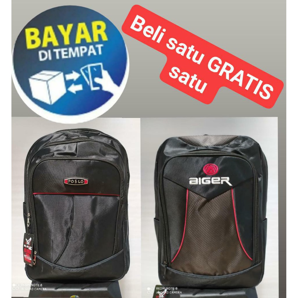 TAS POLLO BELI 1 GRATIS 1 (HARGA GROSIR) TAS RANSEL-TAS GENDONG-TAS SLEMPANG-TAS MURAH