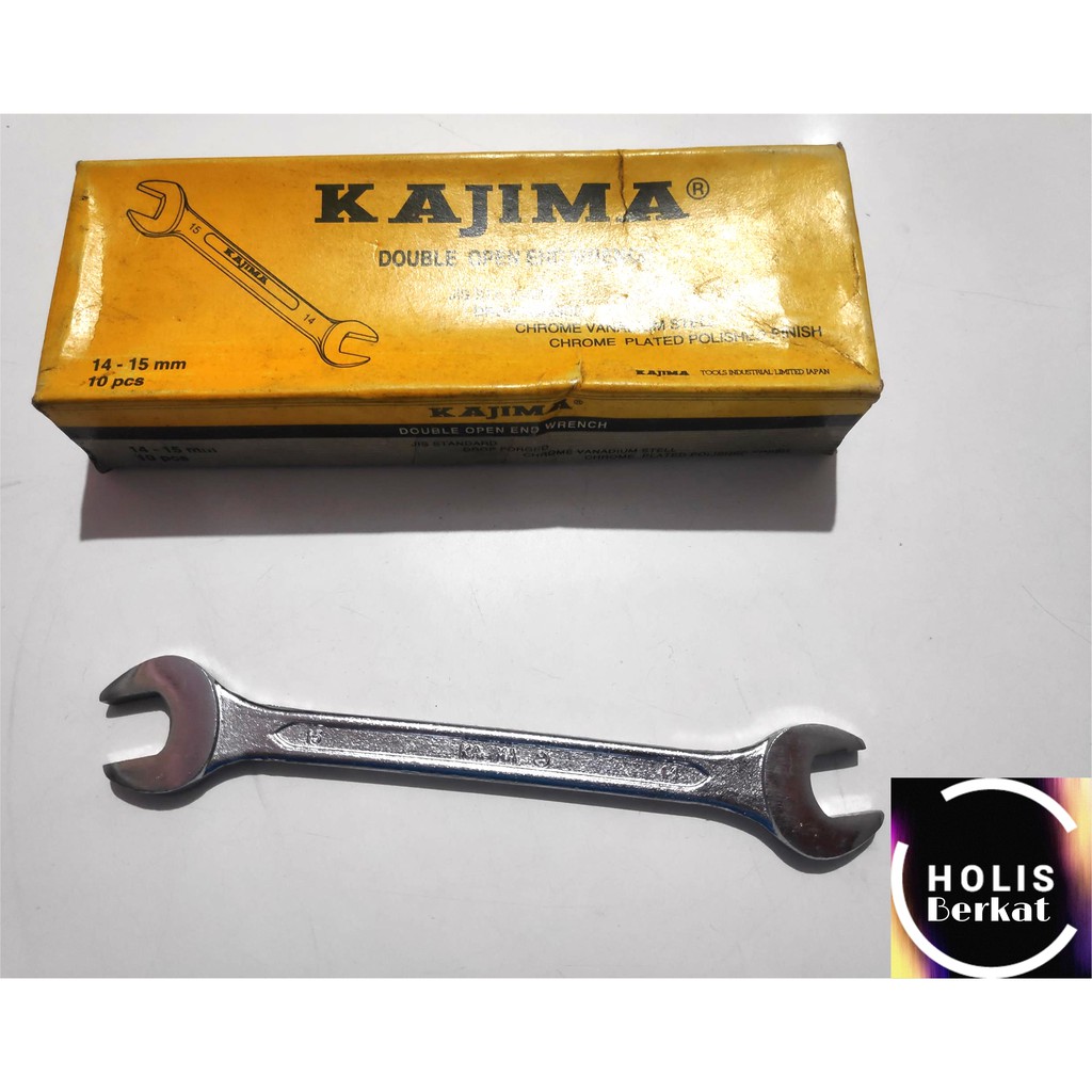 Double Open End Wrench / Kunci Pas KAJIMA 14 X 15 mm Japan Standard