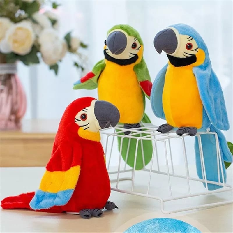Talking Bird Kakatua Boneka BURUNG BEO  KAKAK TUA  Bisa Bicara Dan Bergerak