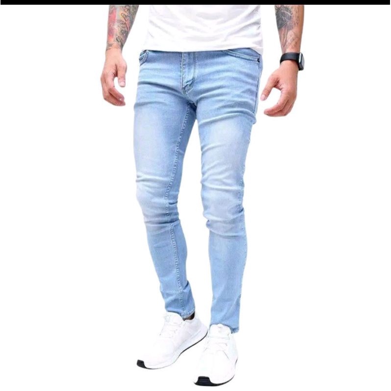 CELANA JEANS PANJANG PRIA SKINNY BAHAN STREET/POINTCLOTING