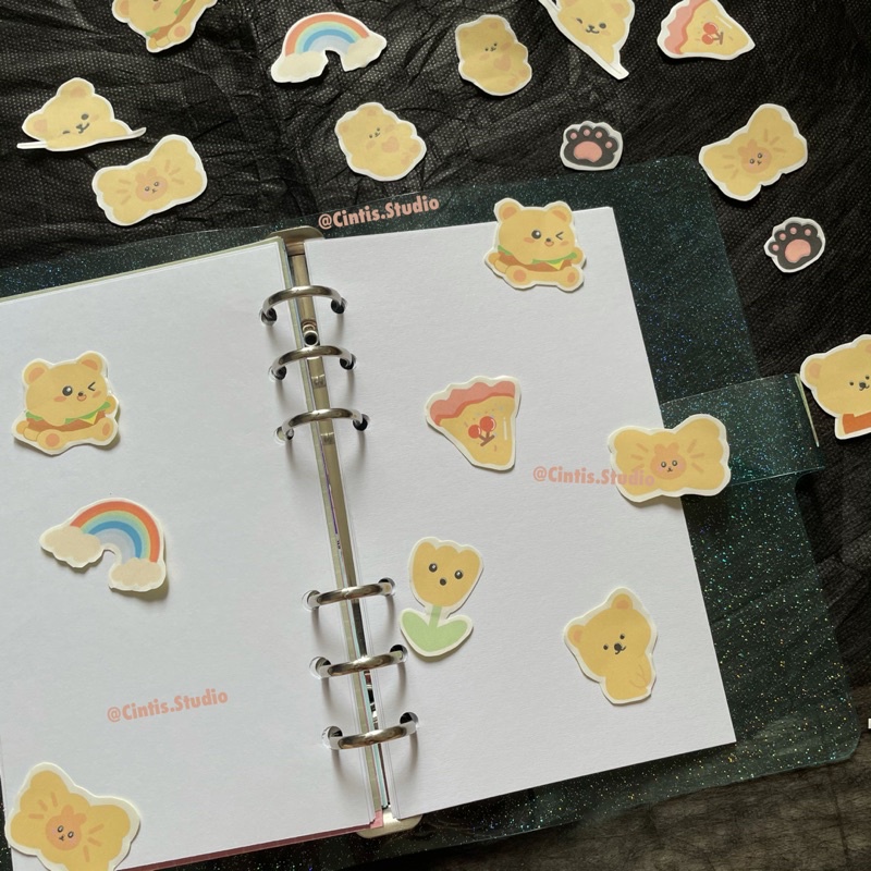 

kertas putih polos, Bergaris, dan dots For A6 Refill ISI 10pcs untuk Binder With 6 Holes