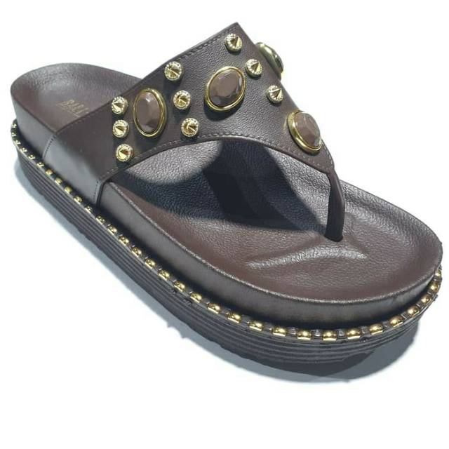 jelly sandal wanita bara bara sendal jepit karet import BBJ29JLM5