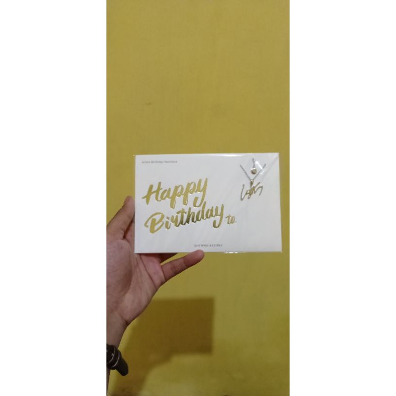 Official SM Merchandise - Birthday Necklace LAY EXO