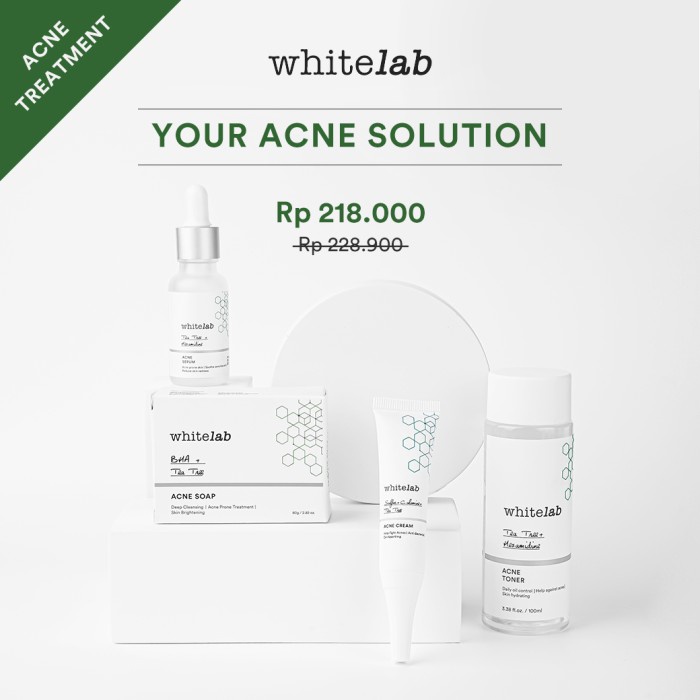 Whitelab Paket Acne Lengkap BPOM Original