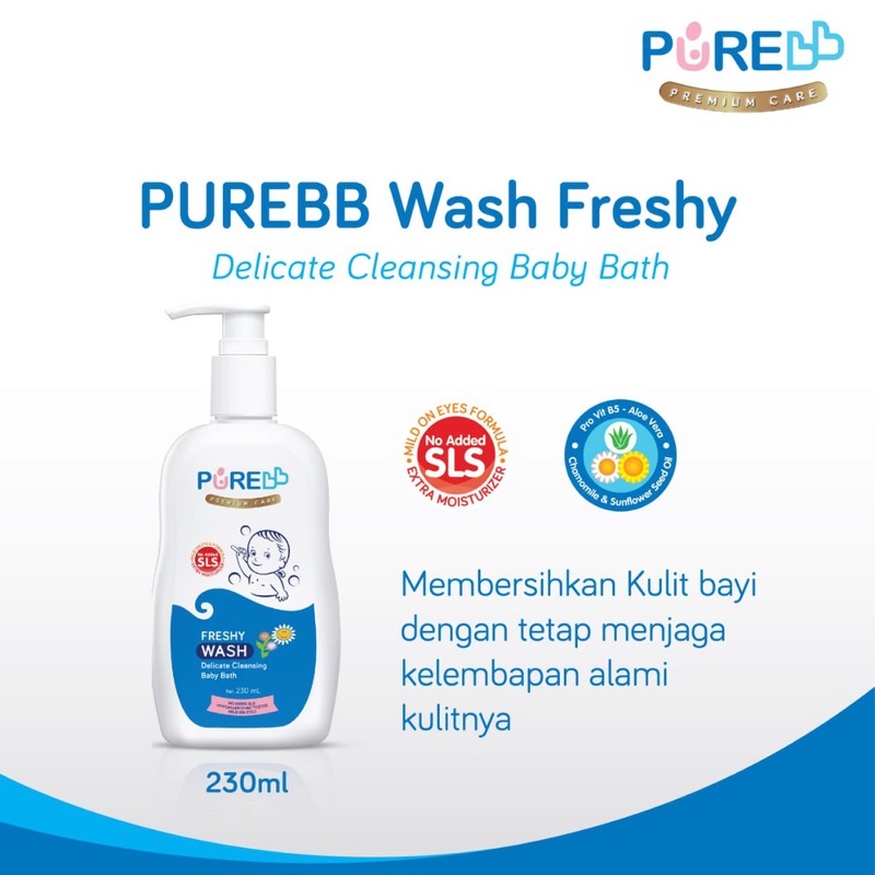 Pure Baby Wash Perlengkapan Mandi Sabun Bayi Untuk Kulit Sensitif By Lidyamomnbaby