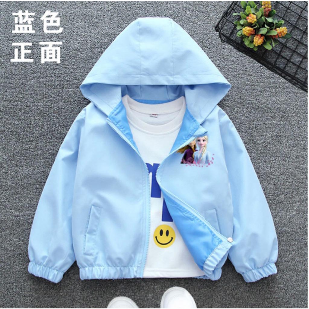 Jaket anak Perempuan kartun Hodie Impor 1 - 13 Tahun