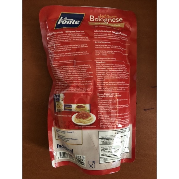 La Fonte Saus Pasta Bolognese 315 gr