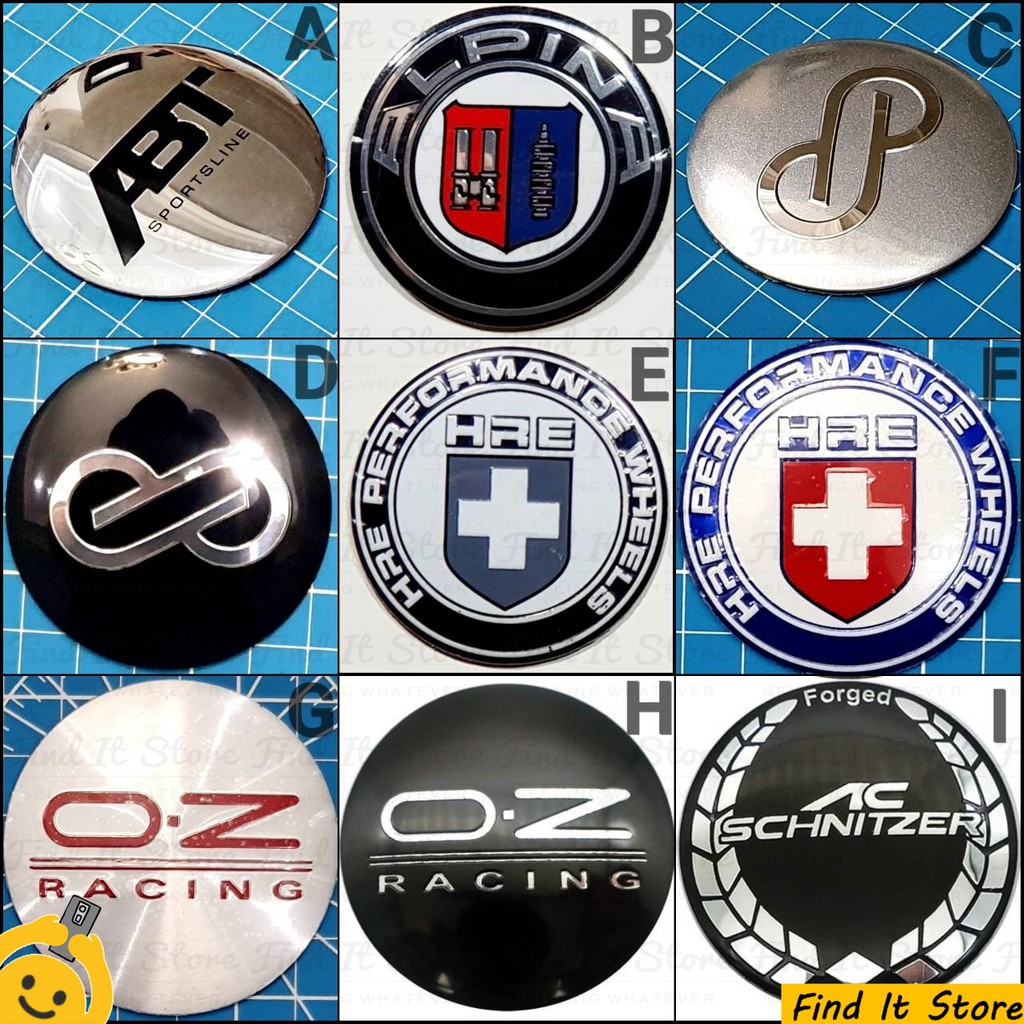 Wheel Cap HRE OZ Racing Alpina Dop Velg Center Tire Wheel Cap HRE OZ Racing Alpina Dop Velg Center Tire