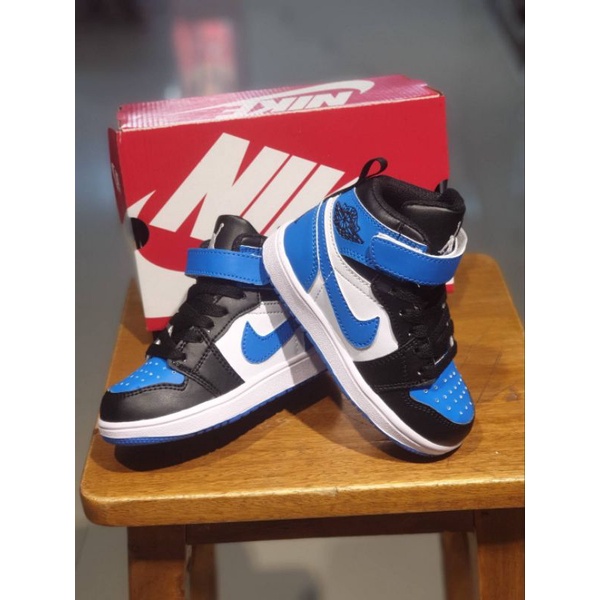 SEPATU ANAK MURAH BERKUALITAS NIKE JORDAN HIGH BW BLUE IMPORT VIETNAM