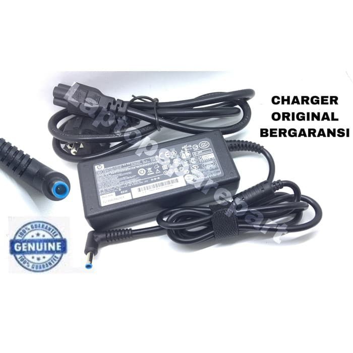 Charger Adaptor Ori Laptop Notebook HP 19.5V 2.31A PIN Biru