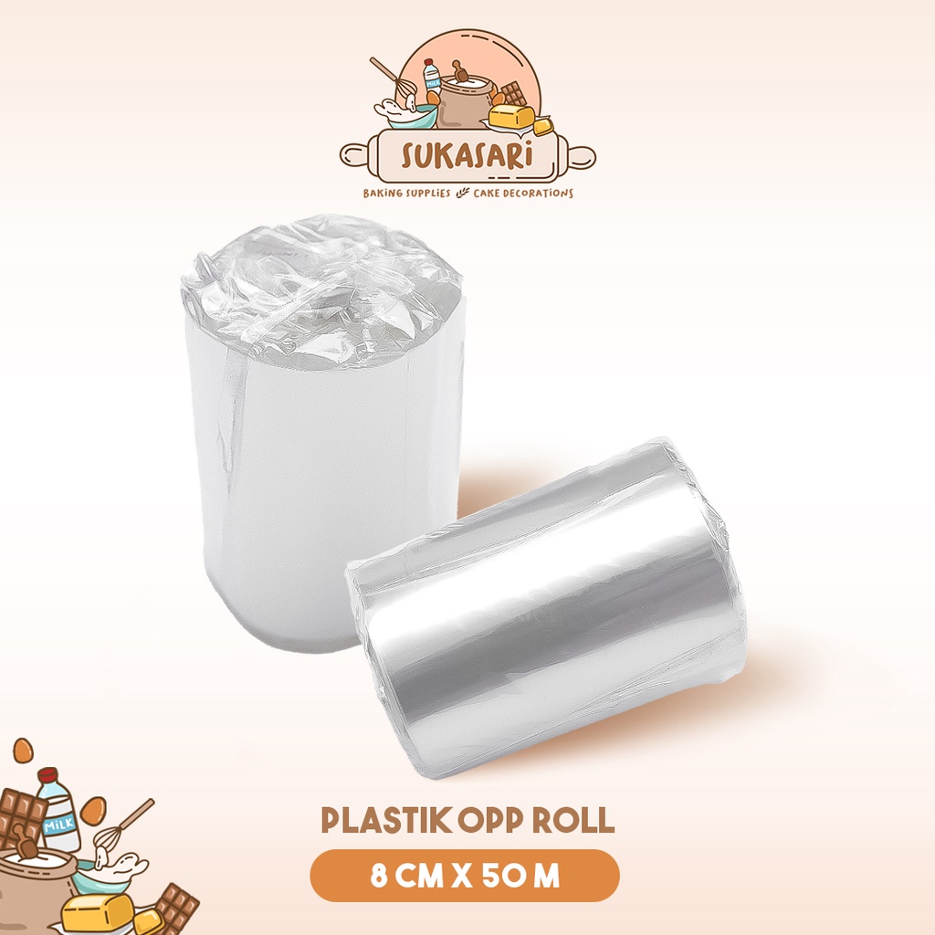 

Mika Pinggiran Kue - Plastik Opp Bening - Roll - 6 cm x 75 meter / 8 cm x 50 meter