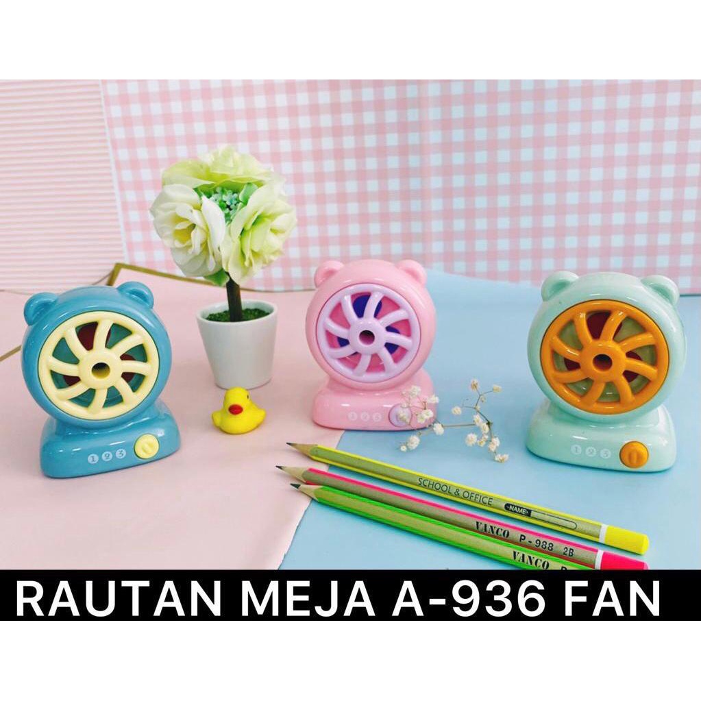 

ROYALSTATIONERY - SERUTAN PENCIL MEJA / RAUTAN PENCIL / PENCIL SHARPENER MODEL KIPAS / FAN A936