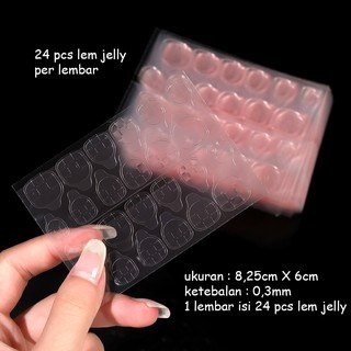 C0001 Pink Jelly Glue / LEM KUKU PALSU (1X24 PCS)