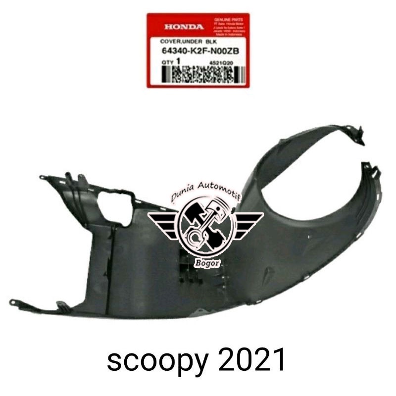 Cover Under Dek Bawah Paru Scoopy 2021 2022 64430K2FN00ZB Asli atau Ori Honda AHM