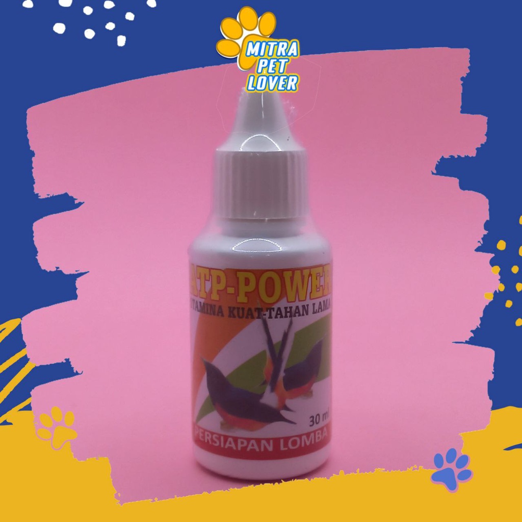 SUPLEMEN STAMINA BURUNG -  ATP POWER 30 ML ORIGINAL - PENAMBAH TENAGA ENERGI SAAT LOMBA STAMINA - LEBIH GACOR &amp; KUAT TIDAK LOYO - MURAH ASLI BERKUALITAS - PET ANIMAL HEALTHCARE &amp; VETERINARY TAMASINDO OBAT &amp; VITAMIN HEWAN BINATANG PELIHARAAN MITRAPETLOVER