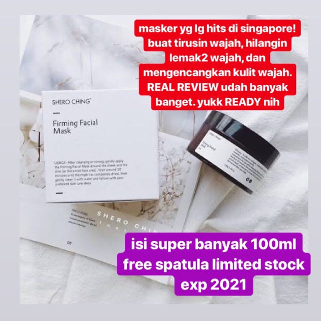 shero ching firming facial mask bye bye baby fat ori singapore