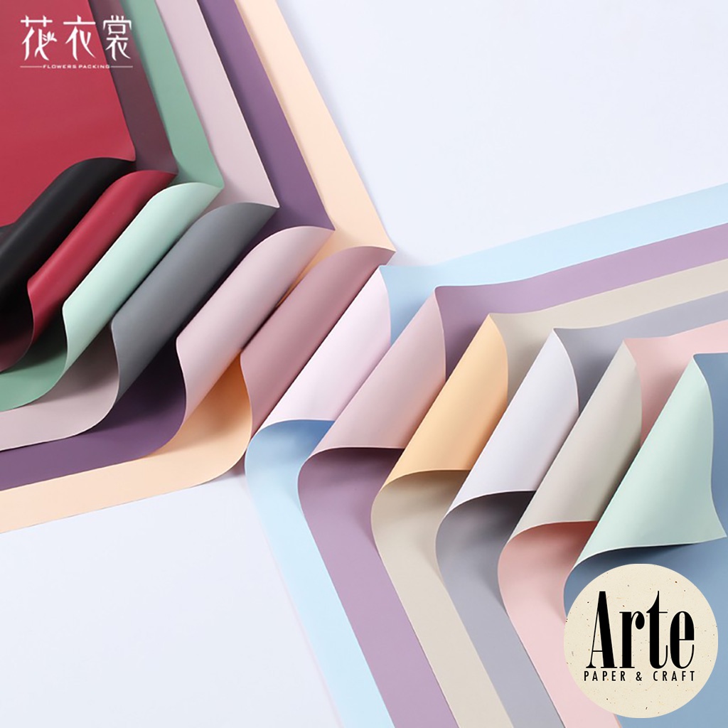 

RB 20 Lembar Buket Wrap Pastel Dual Tone Cellophane Dekorasi Decor Kertas Buket Korea Bunga Flower