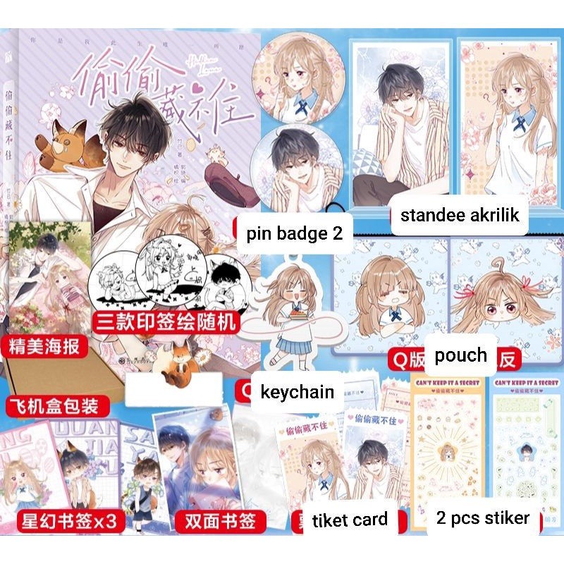 [ready stock original] hidden love manhua volume 1, 2, 3