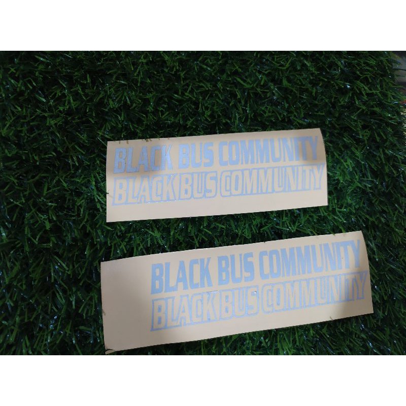 

sticker black bus community
