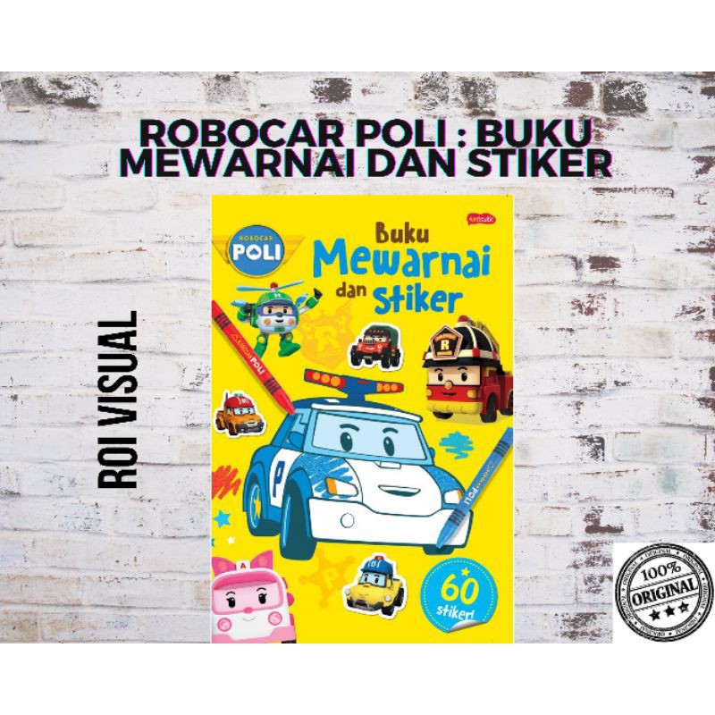 Robocar Poli : Buku Mewarnai Dan Stiker