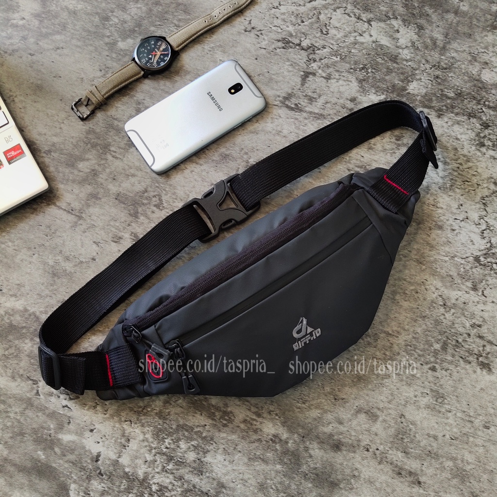 Tas Selempang Pria Anti Air Tas Slempang Waistbag Waterproof Terbaru