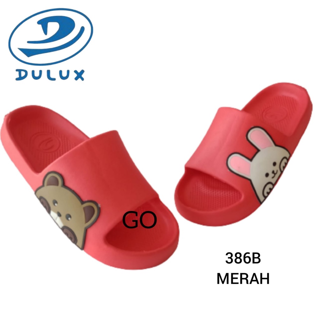 gos DULUX 386B Sandal Kokop karet Jelly wanita motif Kelinci Size 36--40