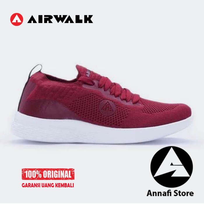 JUAL SEPATU SNEAKERS WANITA AIRWALK JIRVIN AIWX21F0635R - DARK MAROON