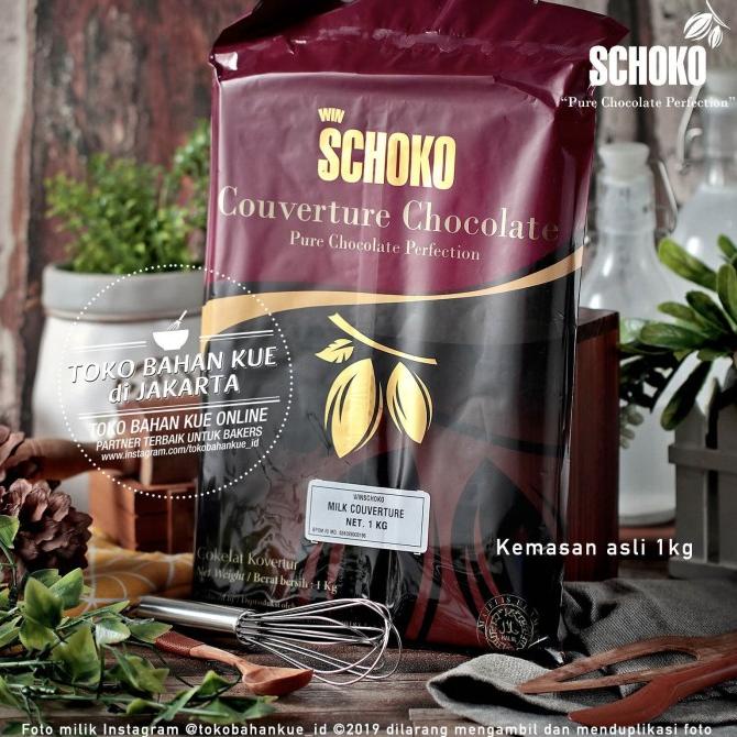 

Schoko MILK COUVERTURE 1kg Baking Coklat Cokelat Batang Bahan Kue Cake