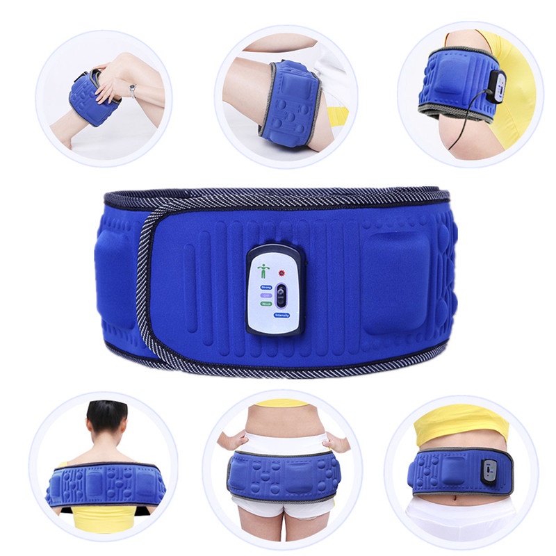 Alat Fitness Sabuk pengecil perut buncit automatic pengecil perut gendut pelangsing perut bergetar dan mengeluarkan panas heat Sabuk Getar Pelangsing Tubuh Heat Function olahraga kaum rebahan tanpa gerak