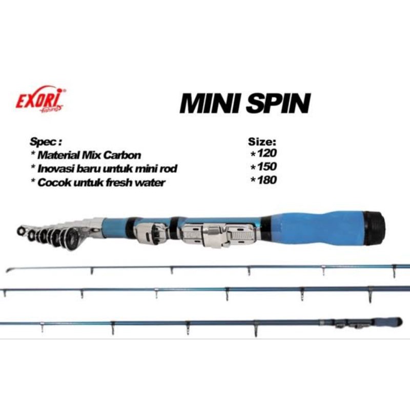 Joran Pancing Antena Exori Mini Spin 150 180