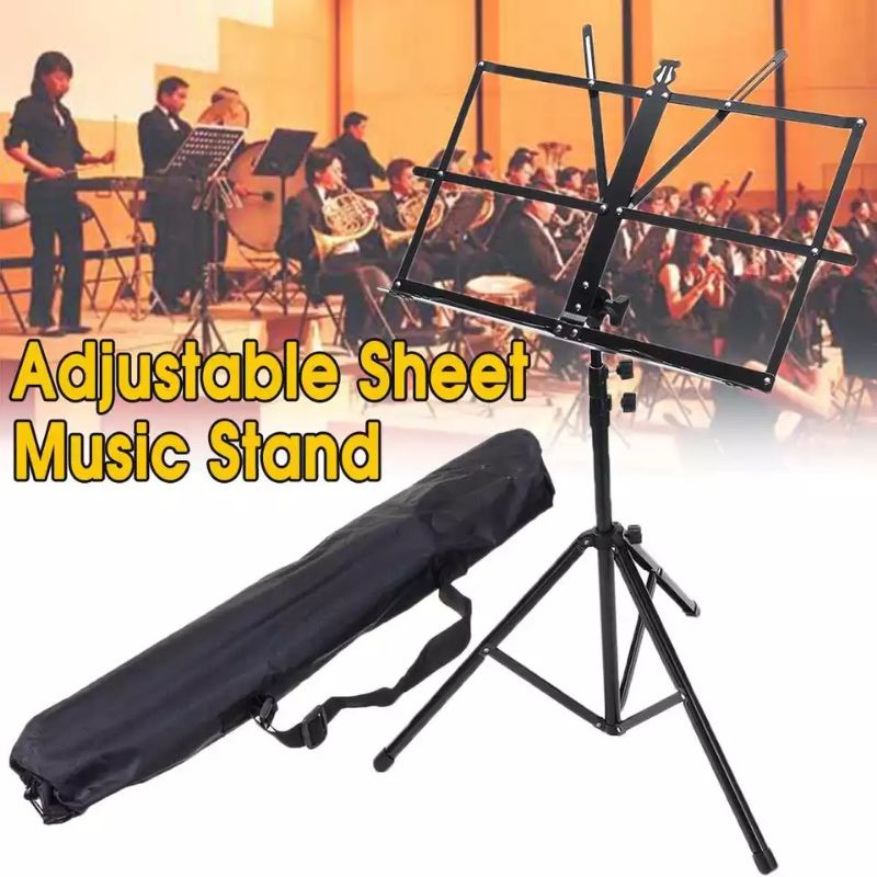 Stand Book Musik Lipat Stand Buku Musik Partitur Stend Dudukan Buku Musik