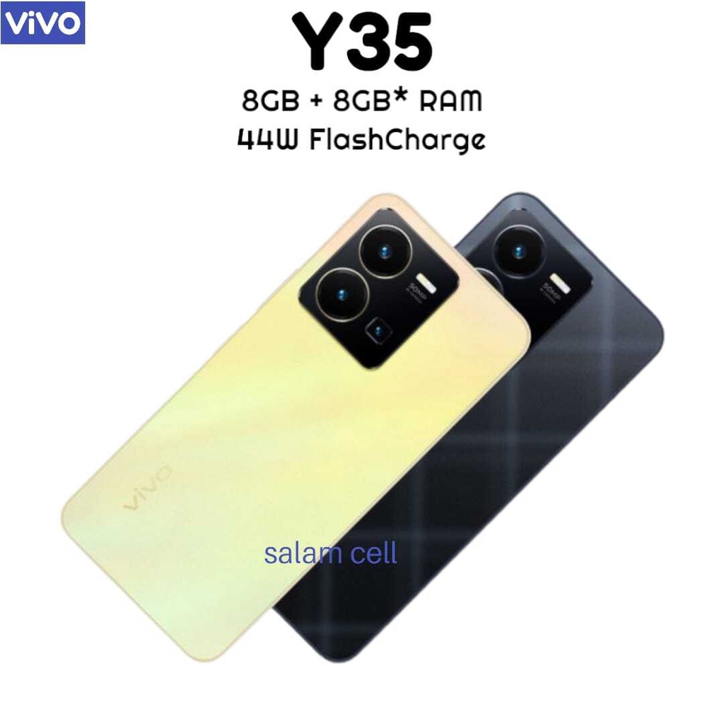 VIVO Y35 RAM 8+8/128GB 44W Flash Charge Kamera 50MP Baterai 5000mAh