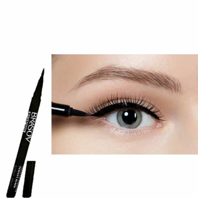 BRASOV Eyeliner Perfect Black Watterproof - Eyeliner PEN ORIGINAL BPOM