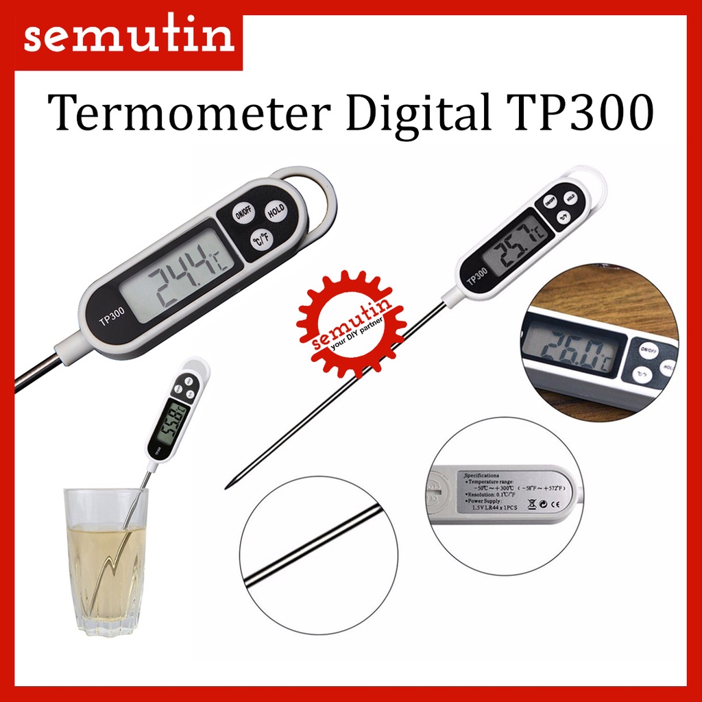 

Termometer Digital TP300 / Thermometer Makanan Kopi BBQ Minyak Dapur Susu Daging