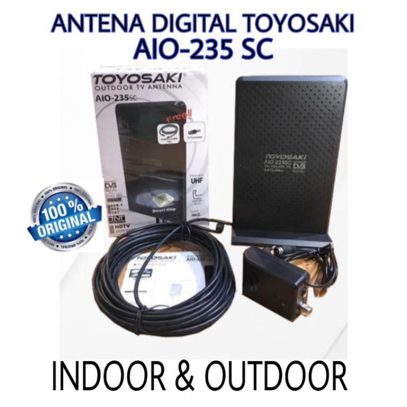 Antena TV Toyosaki AIO 235 SC untuk Indoor / Outdoor Perlengkapan rumah cirebon