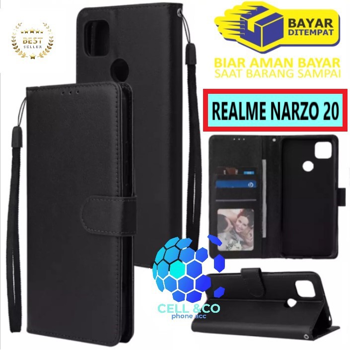 Flip cover REALME NARZO 20 Flip case buka tutup kesing hp casing flip case leather wallet