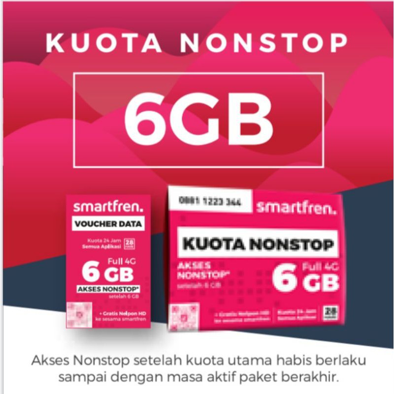TRANSFER KUOTA SMARTFREN 6GB NONSTOP | Shopee Indonesia