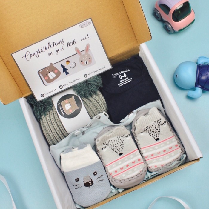 

Hampers Baby Gift Set Boy Girl | Kado Lahiran Bayi Hadiah Newborn LG1 - Baby Boy - BARU