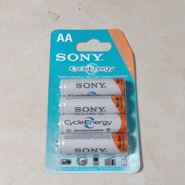 Isi 4 pcs Baterai Batre Sony AA/A2 Rechargeable Bisa Di Cas Ulang 4600mAh