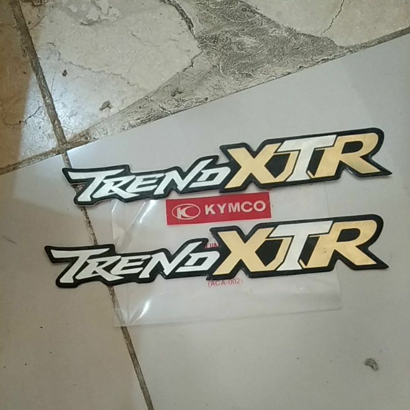 Stiker original kymco trend xtr