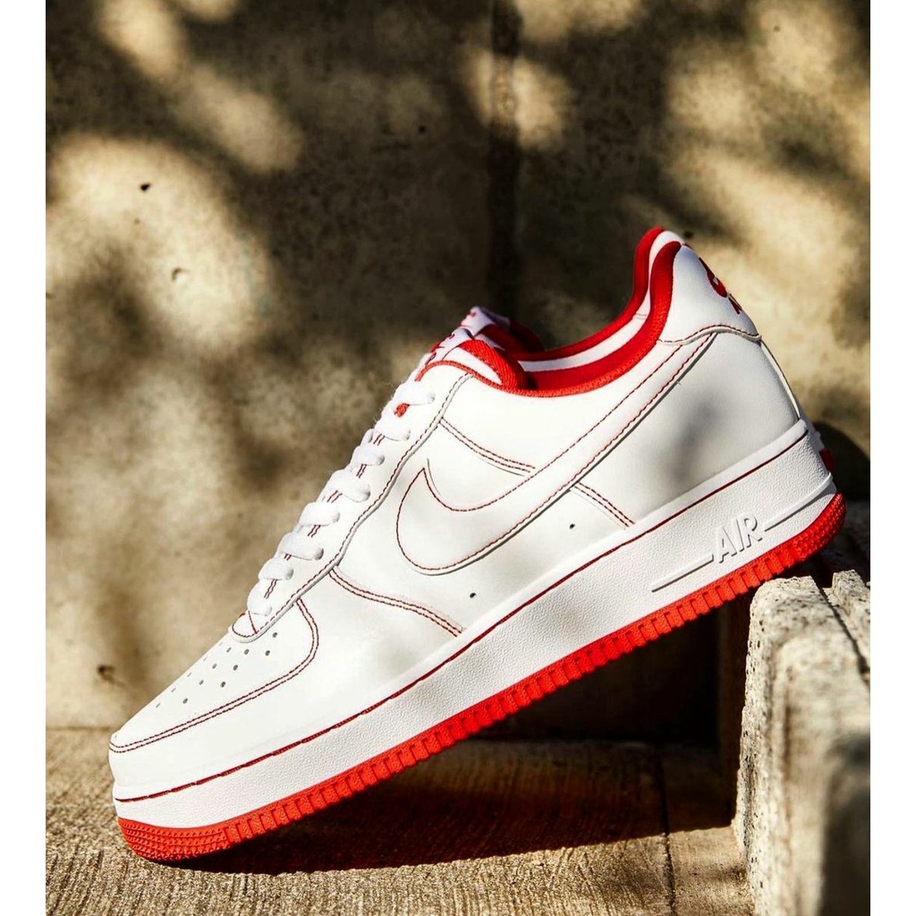 Nike air force 1 list hitam dan merah import quality