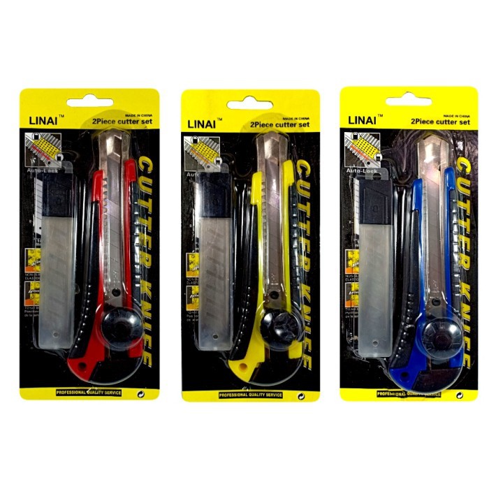 Pisau Cutter  Knife Bonus Refil / Cutter / Cutter Tajam Anti Karat