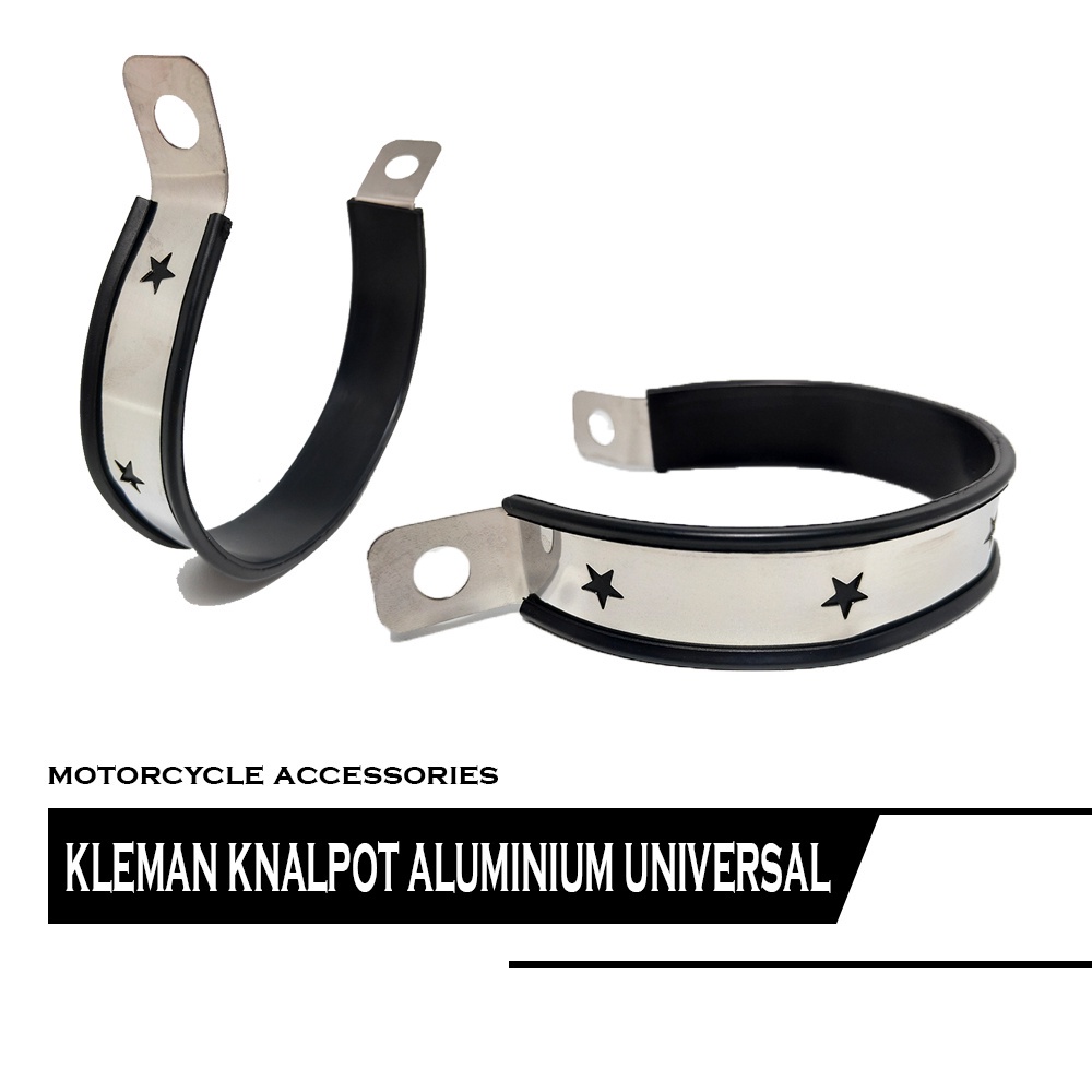 KLEMAN KNALPOT BAHAN RUBBER PLATE RING CORAK BINTANG GANTUNGAN KNALPOT motor