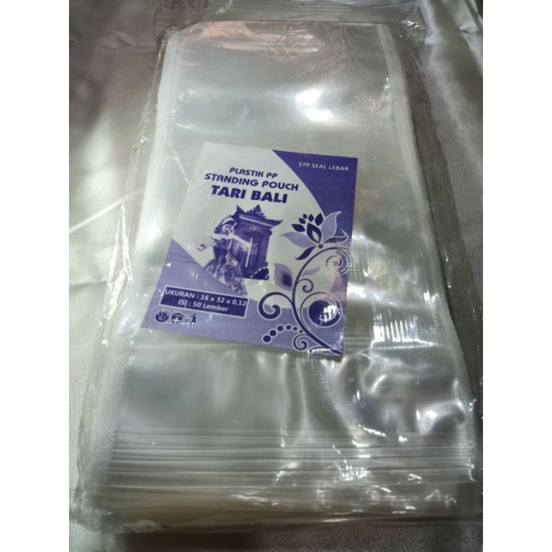 PLASTIK STANDING POUCH 16x32